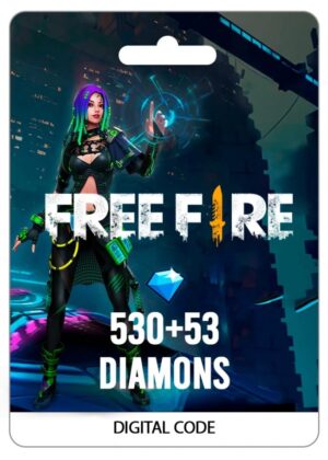 FREE FIRE: 530 DIAMANTES + 53 BONUS DIAMANTES