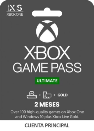 XBOX GAME PASS ULTIMATE SUSCRIPCIÓN DE 2 MESES CUENTA PRINCIPAL